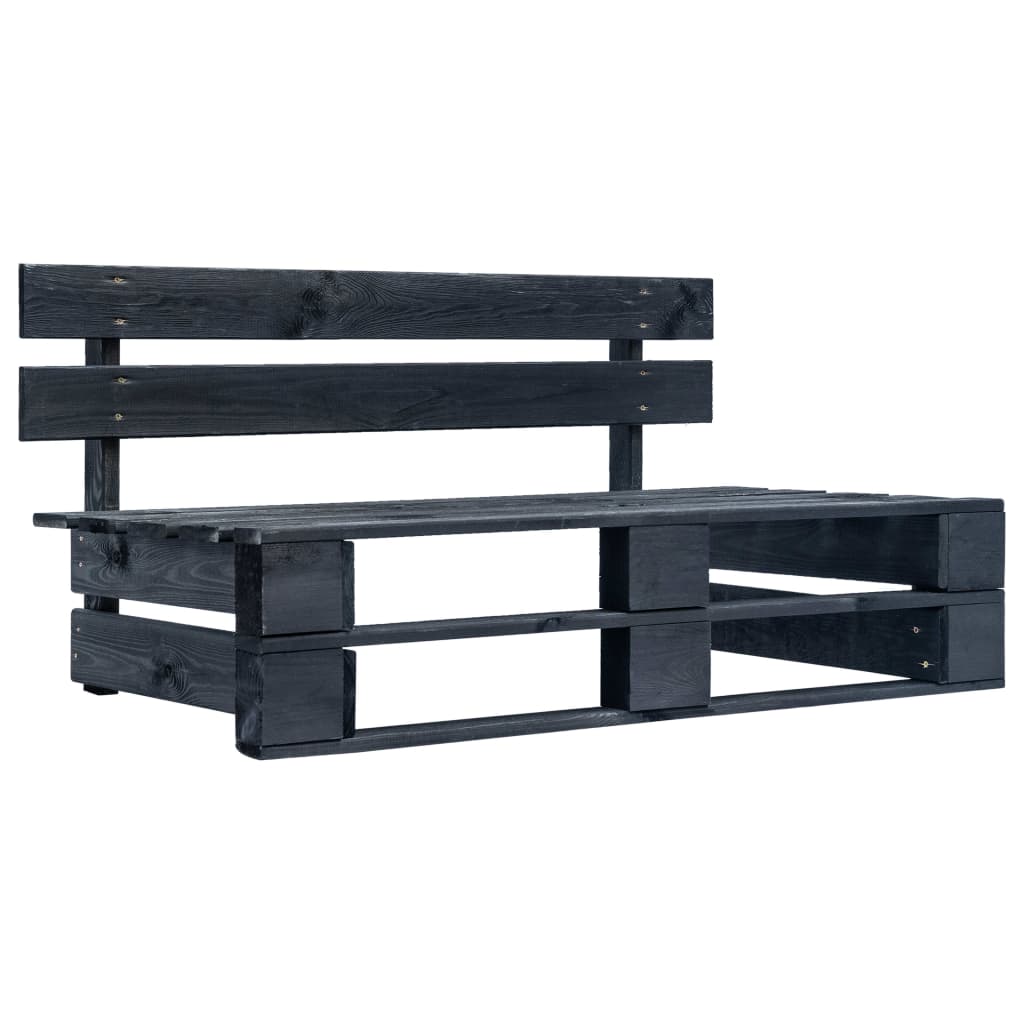 4-Delige Loungeset Pallet Met Kussens Geïmpregneerd Hout Grijs 1