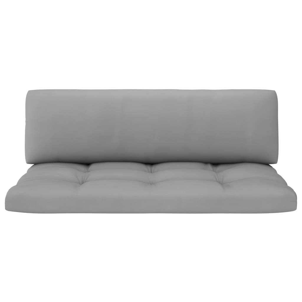 4-Delige Loungeset Pallet Met Kussens Geïmpregneerd Hout Grijs 1