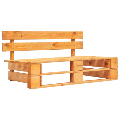 4-delige Loungeset pallet honingbruin geïmpregneerd grenenhout