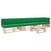 Loungeset 4-delig geïmpregneerd grenenhout