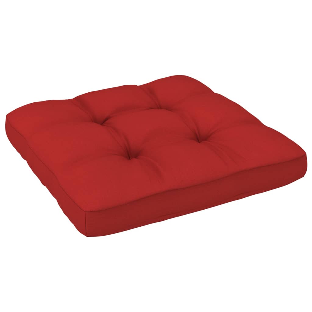 4-Delige Loungeset Pallet Met Kussens Geïmpregneerd Grenenhout Rood 1 Bruin