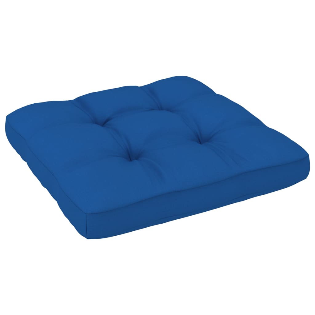 4-Delige Loungeset Pallet Met Kussens Geïmpregneerd Grenenhout Koningsblauw 1 Bruin