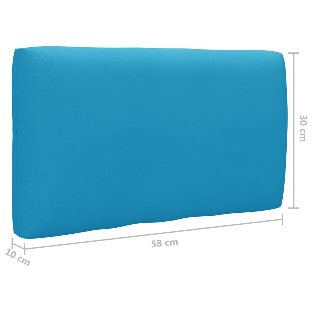 6-Delige Loungeset Pallet Met Kussens Geïmpregneerd Grenenhout Blauw 1