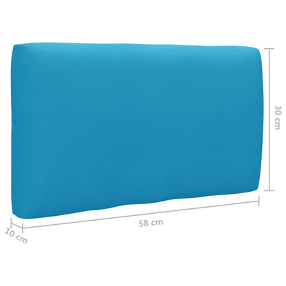 6-Delige Loungeset Pallet Met Kussens Geïmpregneerd Grenenhout Blauw 1