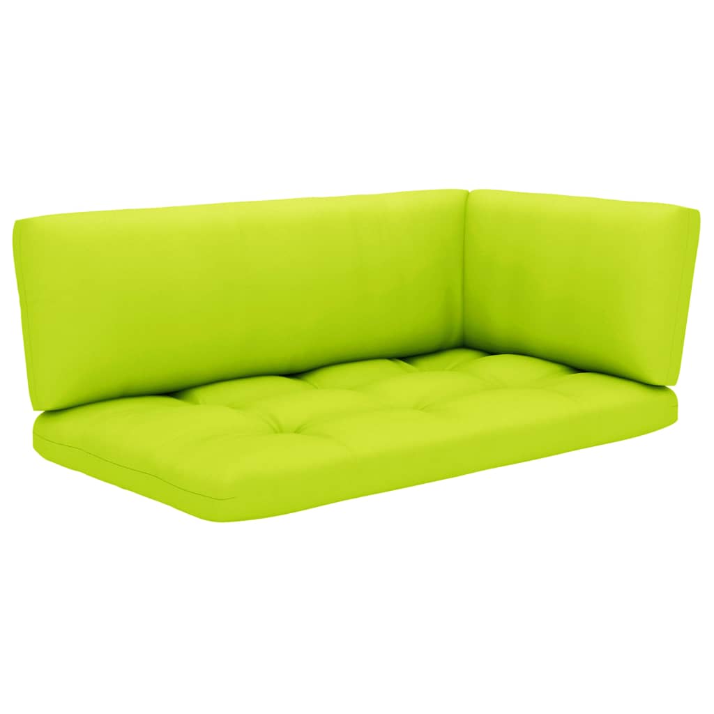 6-Delige Loungeset Pallet Met Kussens Geïmpregneerd Grenenhout Heldergroen 1