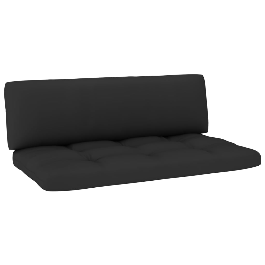 6-Delige Loungeset Pallet Met Kussens Geïmpregneerd Grenenhout Zwart 1 Bruin