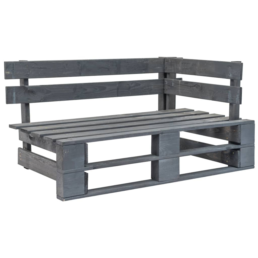 6-Delige Loungeset Pallet Met Kussens Geïmpregneerd Hout Zwart 1