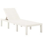 Sunlounger plastic white