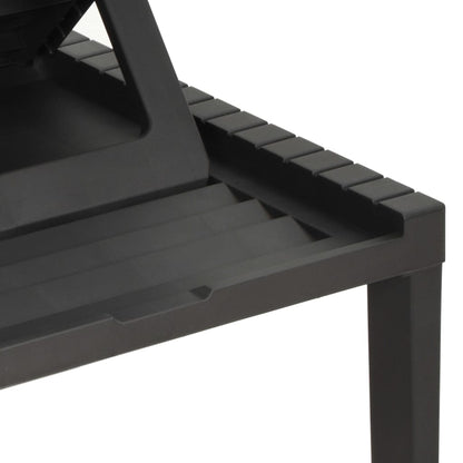 Ligbed Kunststof Kleurig Nee Antraciet