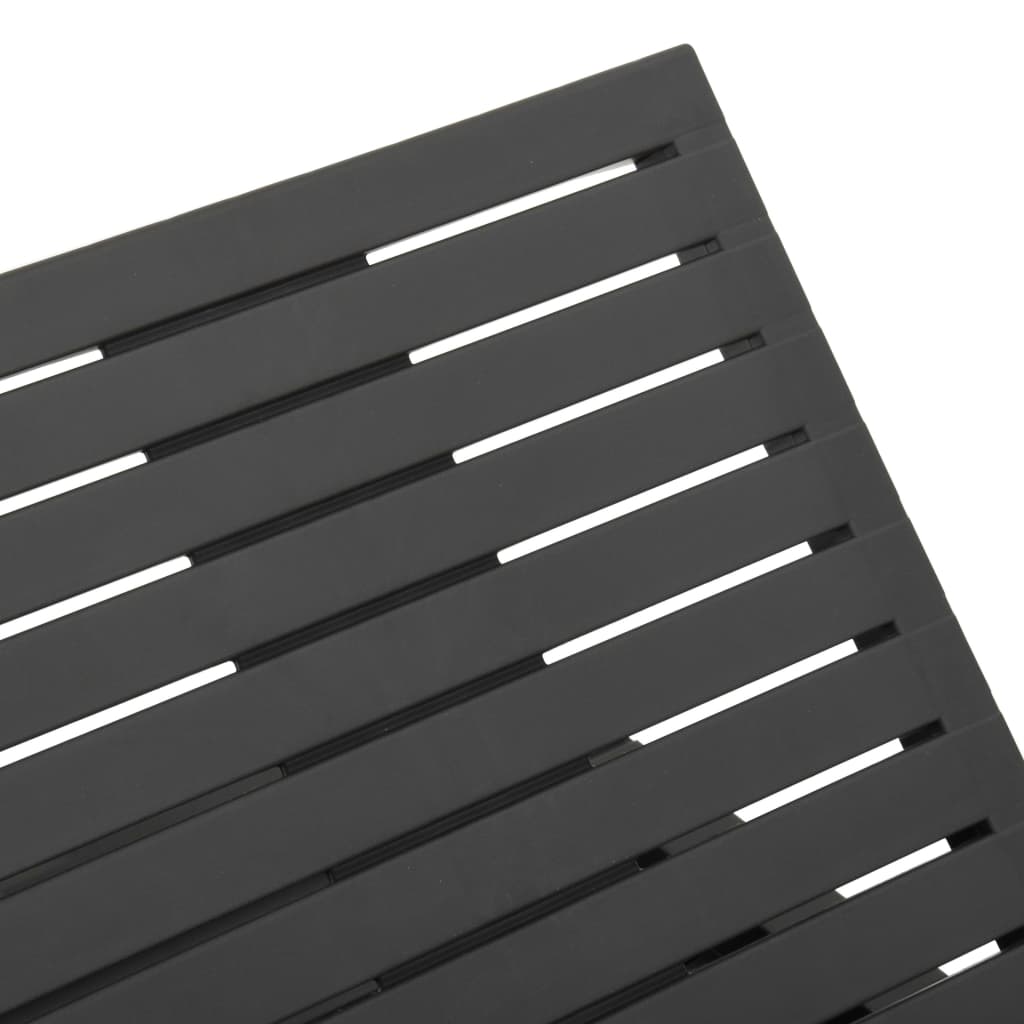 Ligbed Kunststof Kleurig Nee Antraciet