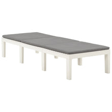 Ligbed Met Kussen Kunststof Ja Wit