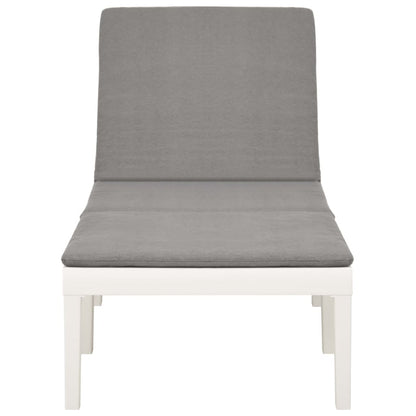 Ligbed Met Kussen Kunststof Ja Wit