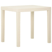 Garden table 79x65x72 cm plastic white