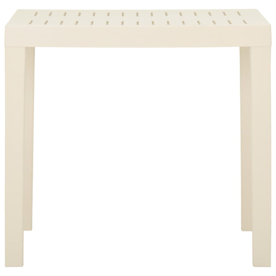 Tuintafel 79X65X72 Cm Kunststof Wit