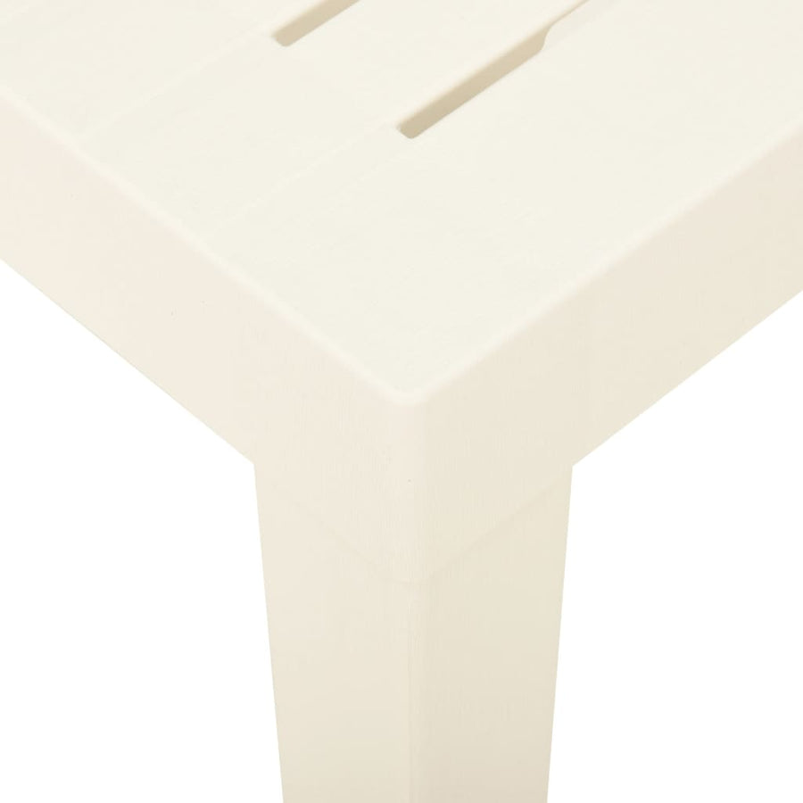 Tuintafel 79X65X72 Cm Kunststof Wit