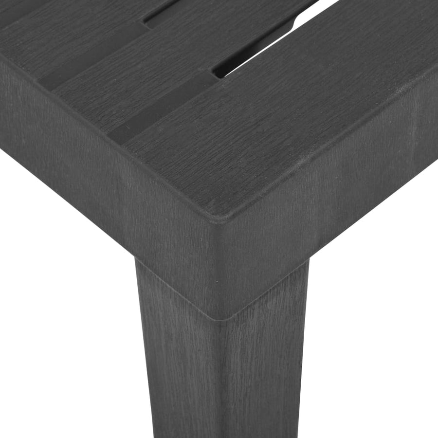Tuintafel 79X65X72 Cm Kunststof Grijs