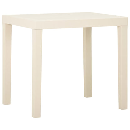 Tuintafel 79X65X72 Cm Kunststof Wit