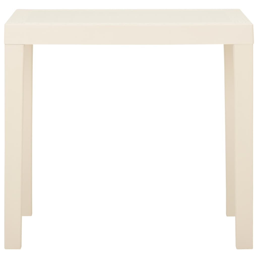 Tuintafel 79X65X72 Cm Kunststof Wit
