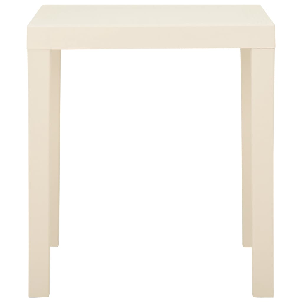 Tuintafel 79X65X72 Cm Kunststof Wit