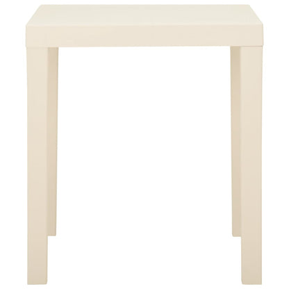 Tuintafel 79X65X72 Cm Kunststof Wit