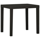 Tuintafel 79x65x72 cm kunststof antraciet
