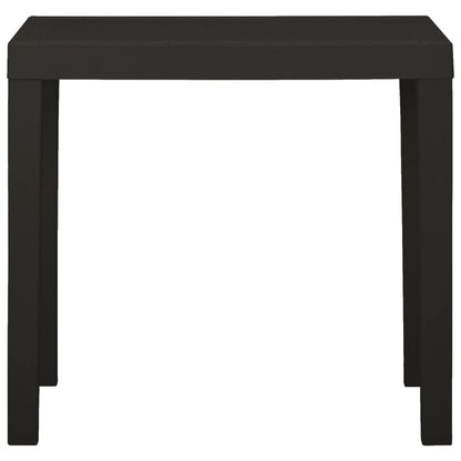 Tuintafel 79X65X72 Cm Kunststof Antracietkleurig