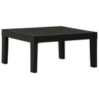 Loungetafel kunststof 65x65x33 cm grijs