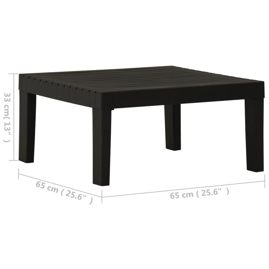 Loungetafel Kunststof Grijs