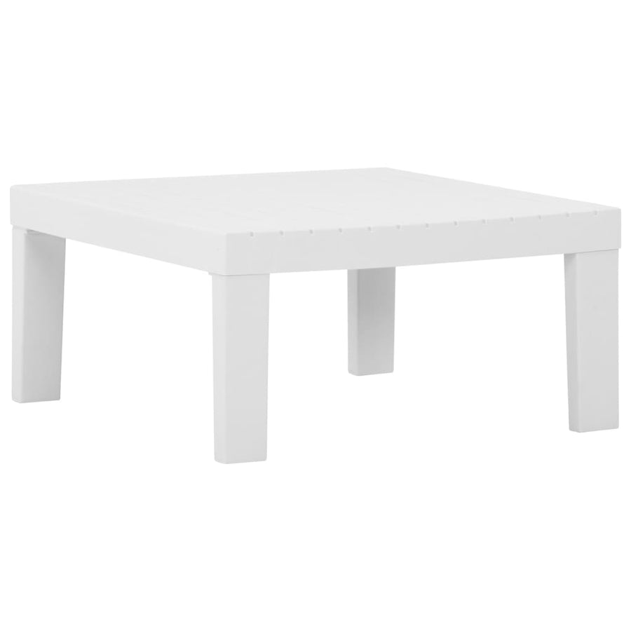 -Delige Loungeset Met Kussens Kunststof 2 Wit