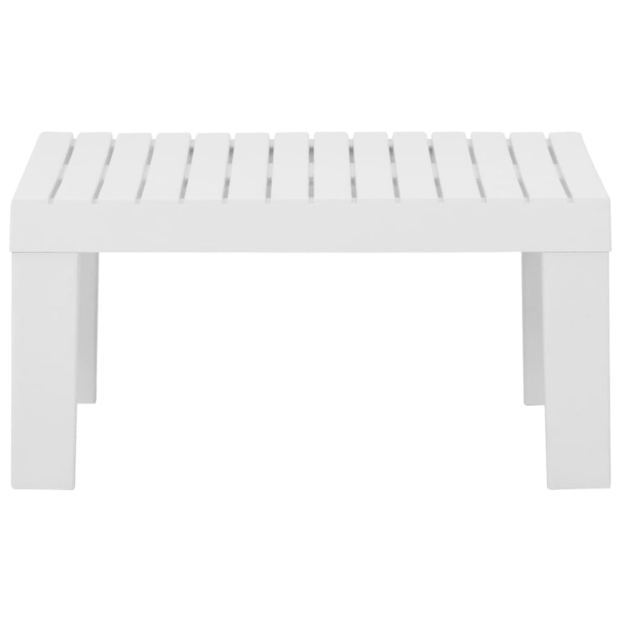 -Delige Loungeset Met Kussens Kunststof 2 Wit