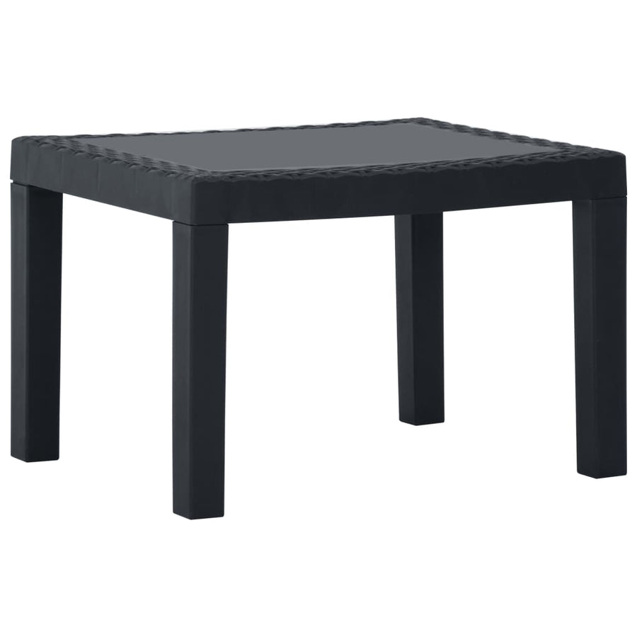 -Delige Loungeset Met Kussens Kunststof Grijs