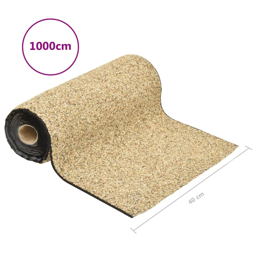 Grindfolie Natuurlijke Zandkleur 1000 x 40 cm Bruin
