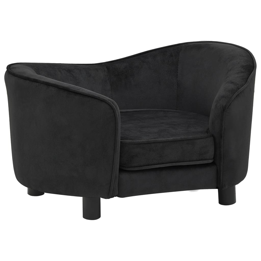 Hondenbank 69X49X40 Cm Pluche Zwart