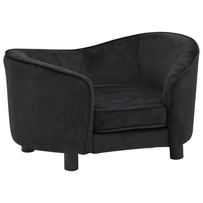 Hondenbank 69X49X40 Cm Pluche Zwart