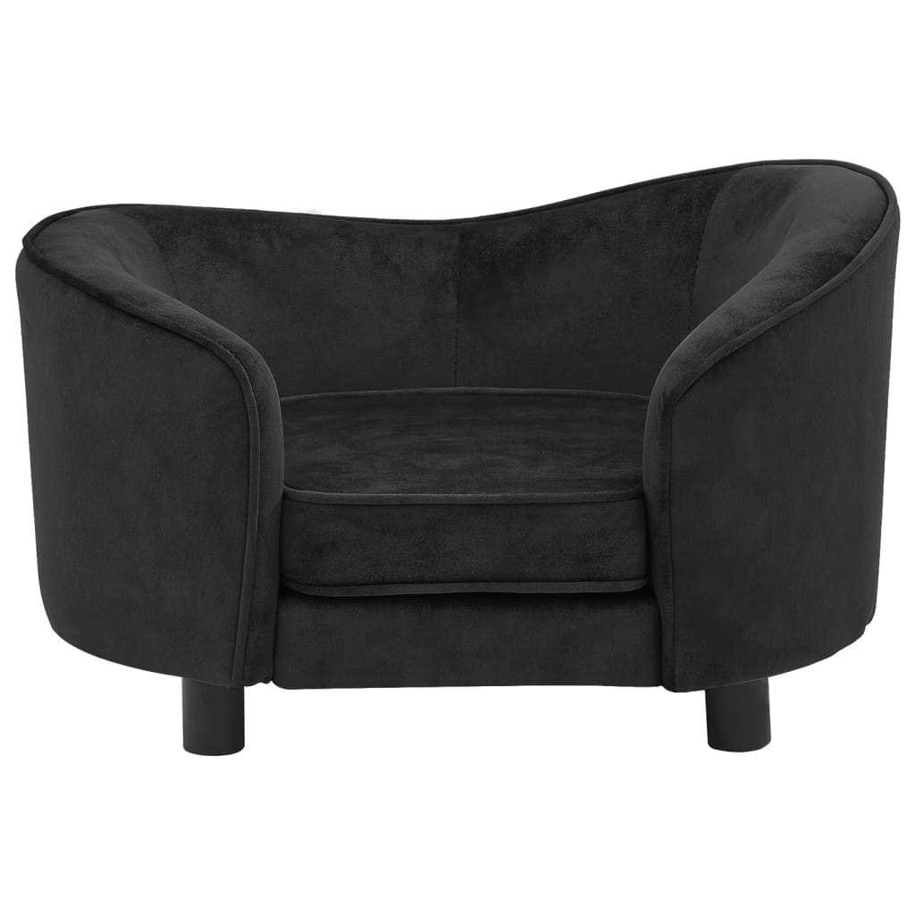 Hondenbank 69X49X40 Cm Pluche Zwart