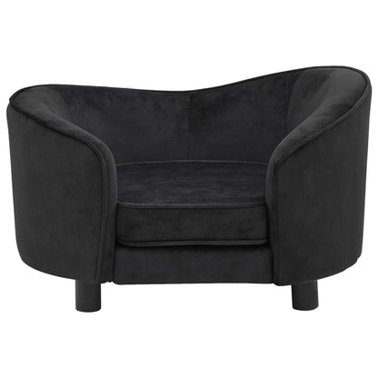 Hondenbank 69X49X40 Cm Pluche Zwart
