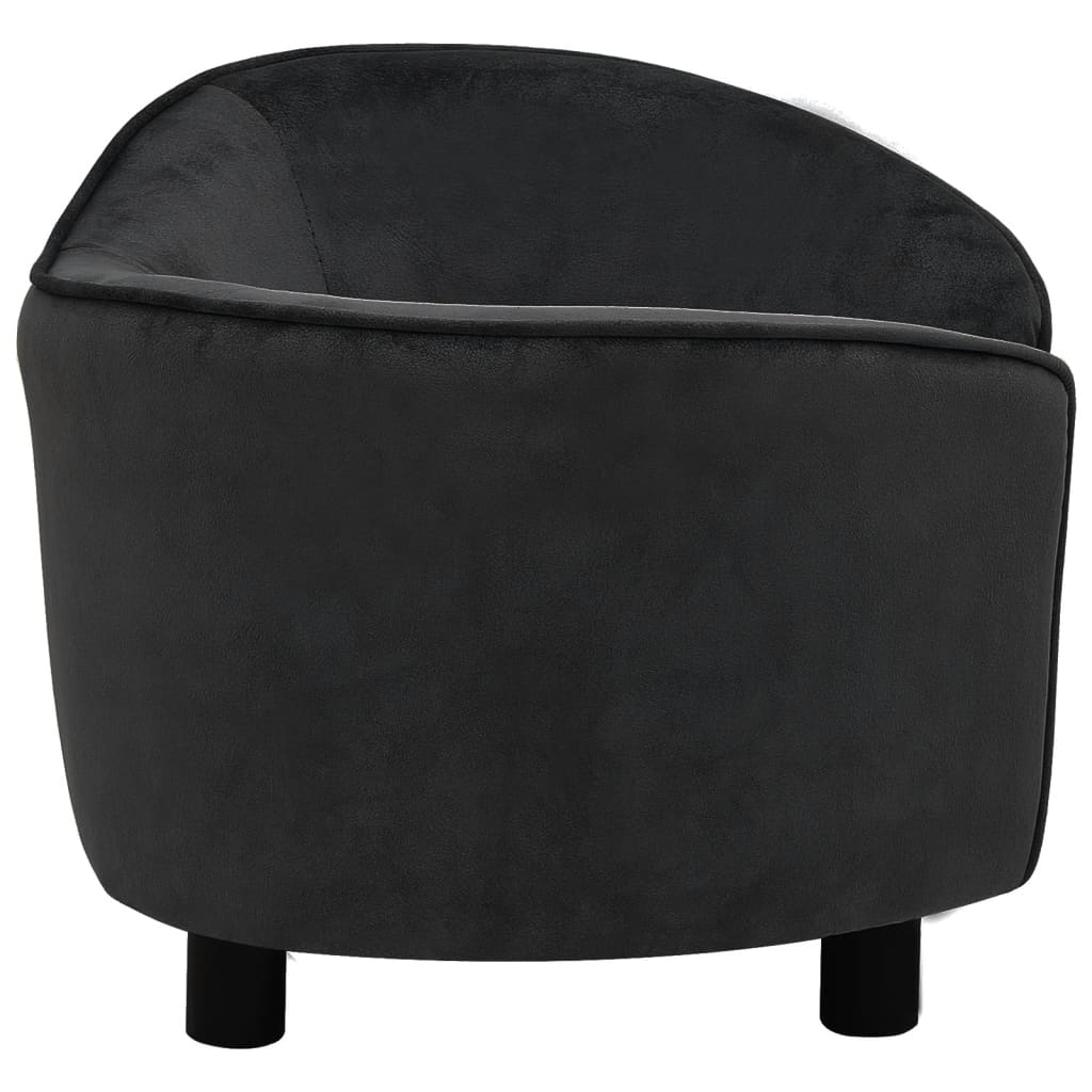 Hondenbank 69X49X40 Cm Pluche Zwart