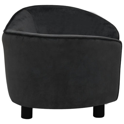 Hondenbank 69X49X40 Cm Pluche Zwart