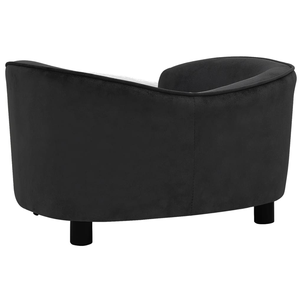 Hondenbank 69X49X40 Cm Pluche Zwart