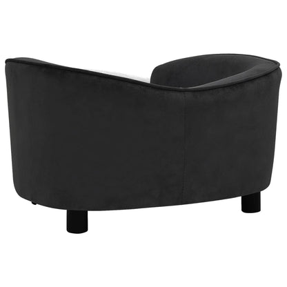 Hondenbank 69X49X40 Cm Pluche Zwart