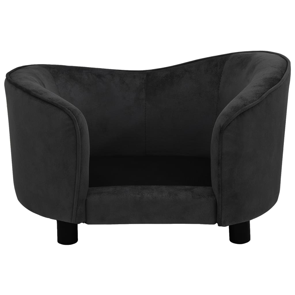 Hondenbank 69X49X40 Cm Pluche Zwart