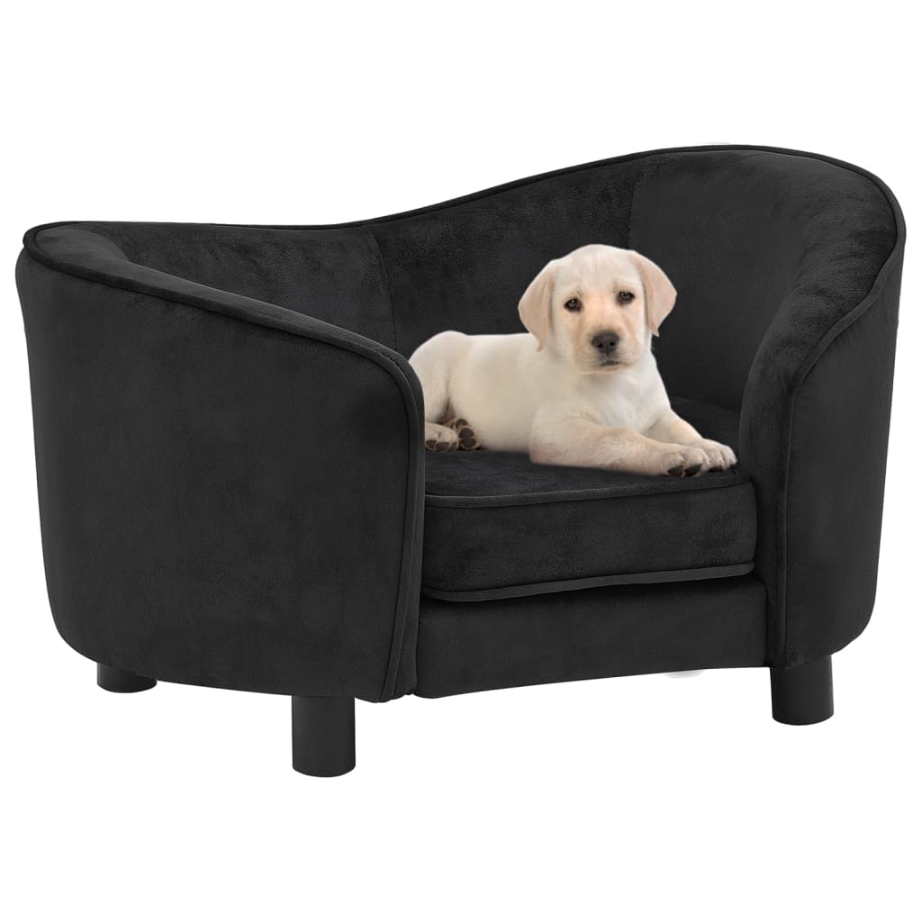 Hondenbank 69X49X40 Cm Pluche Zwart
