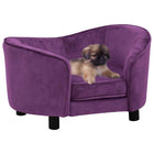 Hondenbank 69x49x40 cm pluche bordeaux