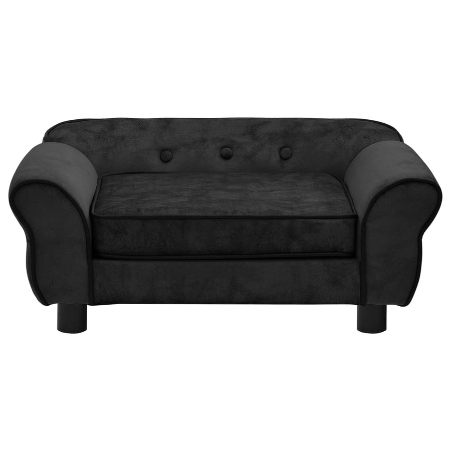 Hondenbank 72X45X30 Cm Pluche Zwart
