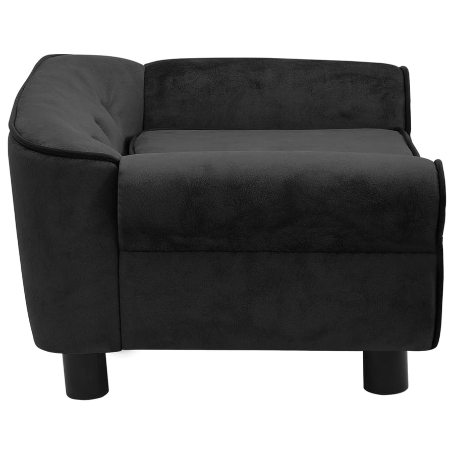 Hondenbank 72X45X30 Cm Pluche Zwart