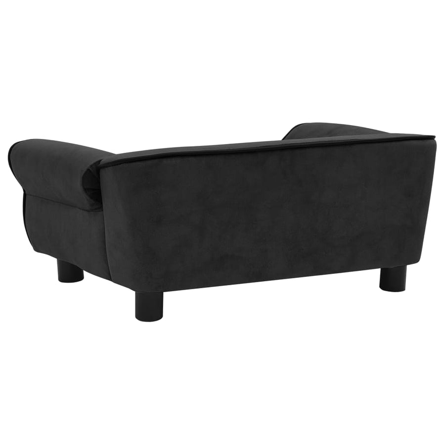 Hondenbank 72X45X30 Cm Pluche Zwart