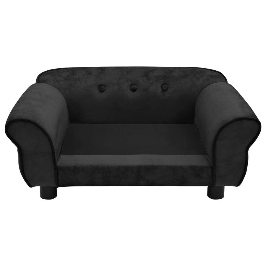 Hondenbank 72X45X30 Cm Pluche Zwart