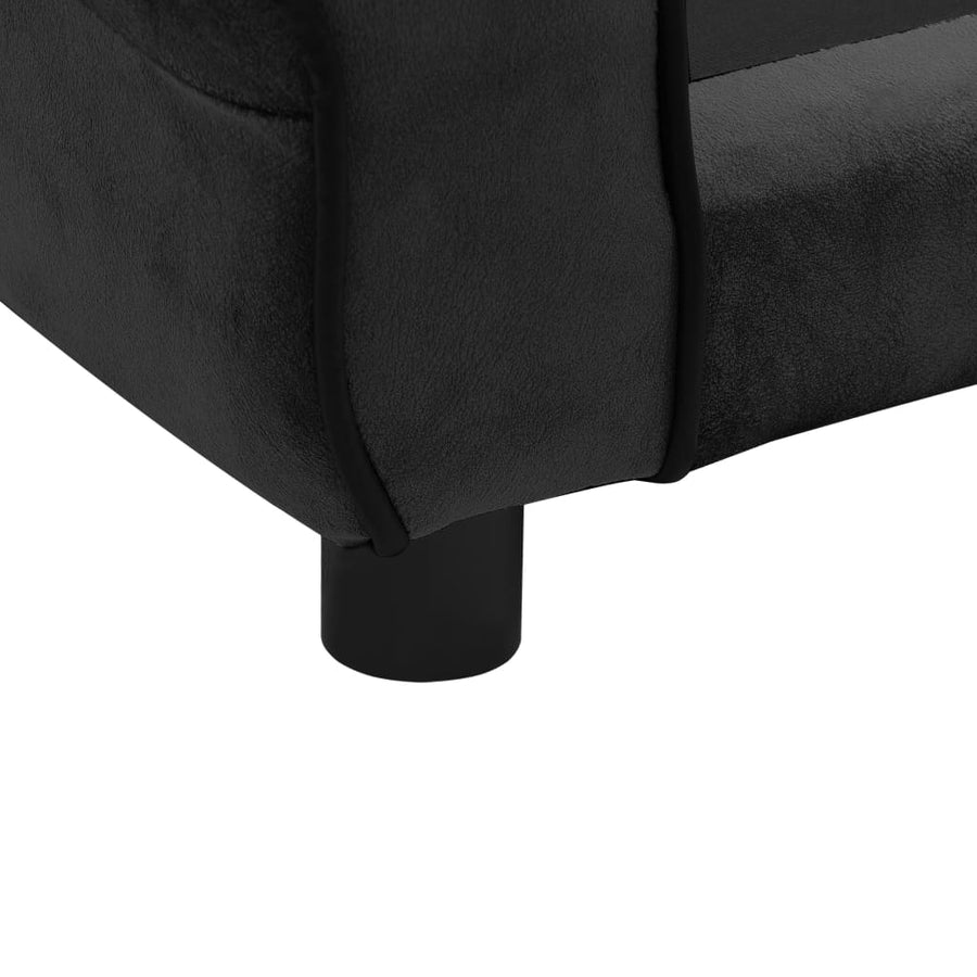 Hondenbank 72X45X30 Cm Pluche Zwart