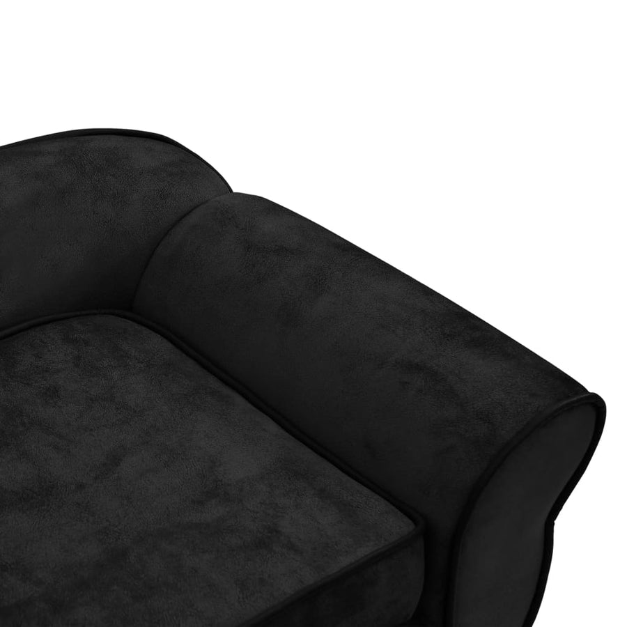 Hondenbank 72X45X30 Cm Pluche Zwart