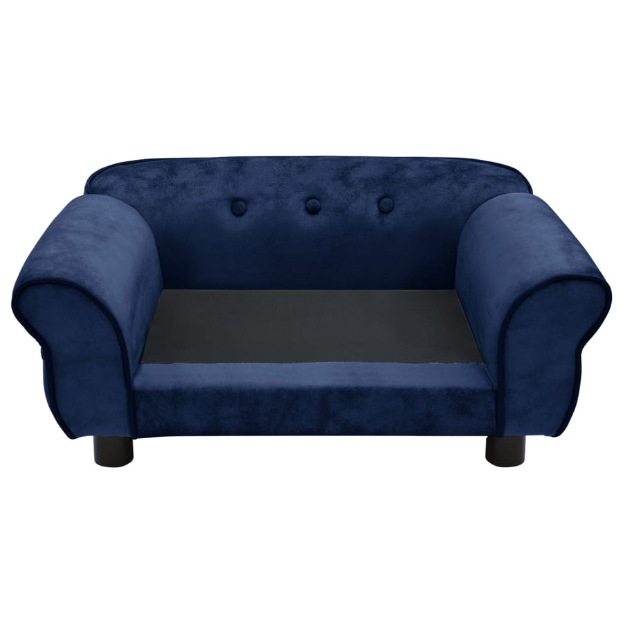 Hondenbank 72X45X30 Cm Pluche Blauw